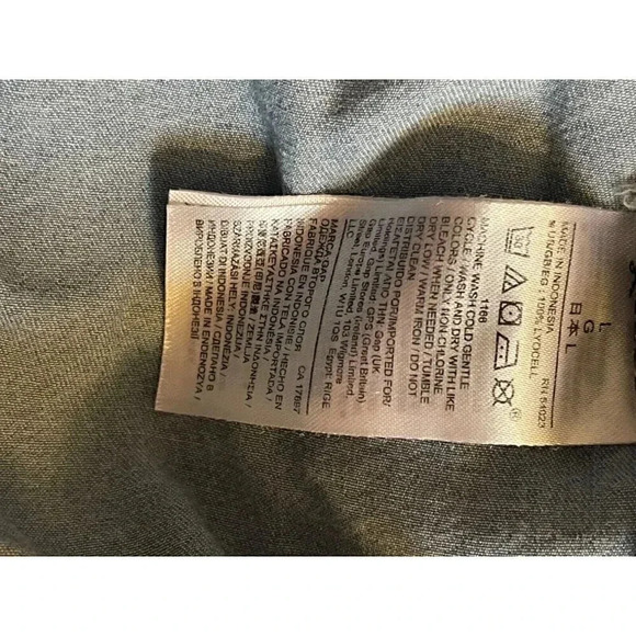 gap maternity light wash denim dress with pockets, size L - Picture 8 of 13